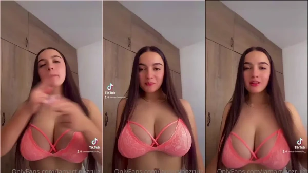 Laura Martínez Ruiz se filtró en redes meneando sus grandes pechos