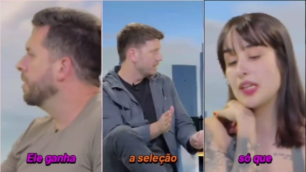 Martina Oliveira Beiçola durante una entrevista